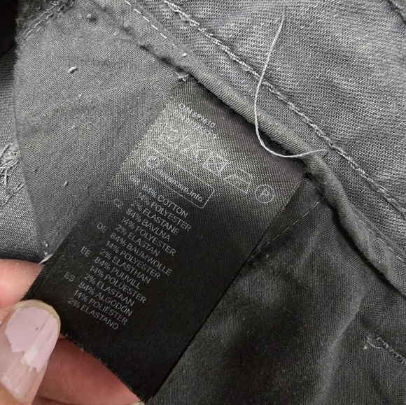 H&M logg gray denim skinny jeans women's size 12 - Picture 5 of 12